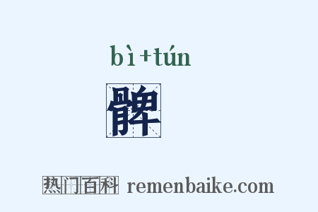 髀臋是什么意思的图片
